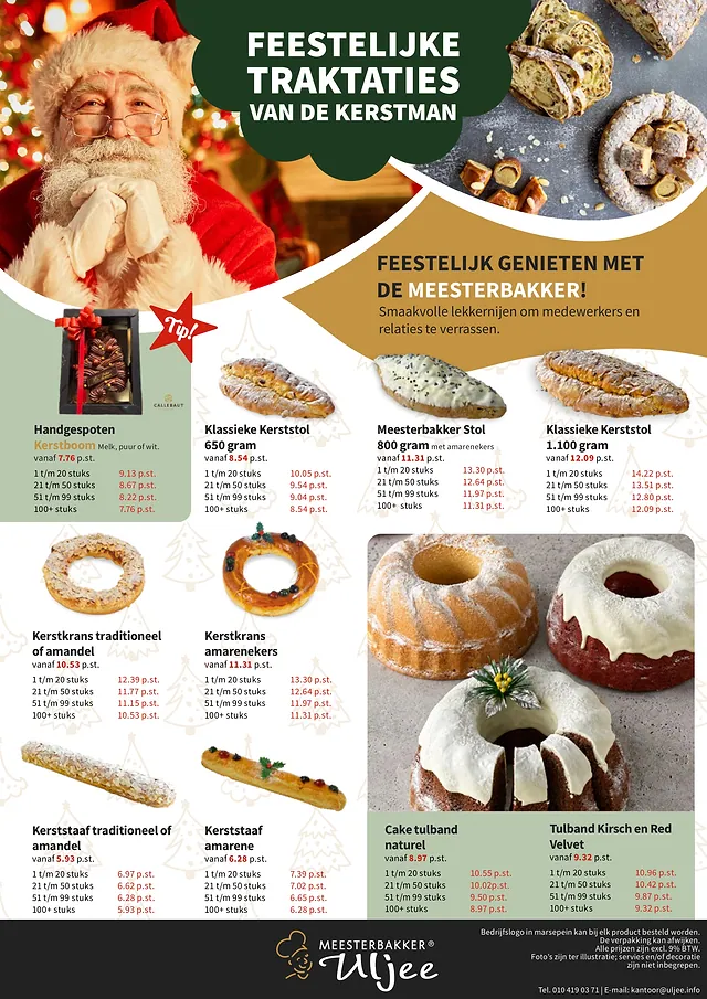 Pagina 5 van de zakelijke decemberfolder 2026 van Meesterbakker Uljee
