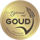 Zegel Bekroond met Goud, gekeurd door het Nederlands Bakkerij Centrum